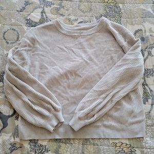 Lululemon Reversible Cropped Sweat in White Opal